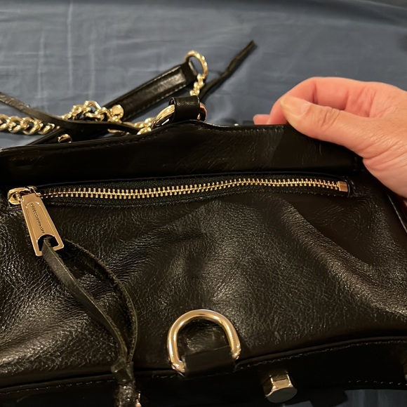 Authentic. Rebecca Minkoff Return of the M.A.C. Black Leather Crossbody. - Picture 4 of 8